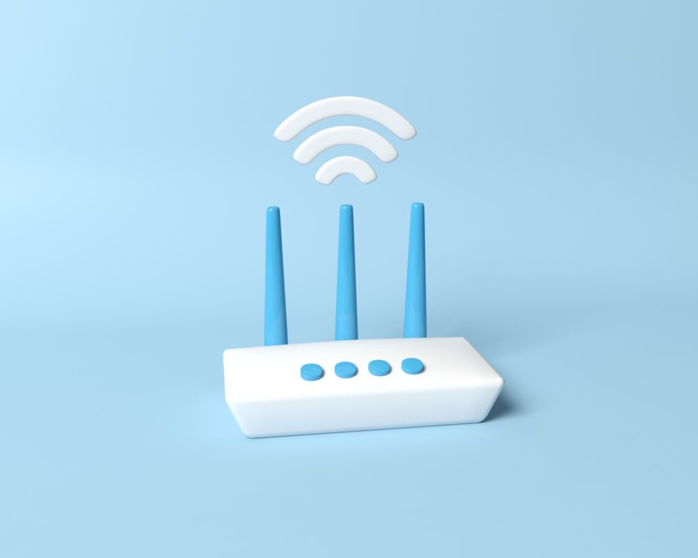 Wi-Fiのルータに似た模型