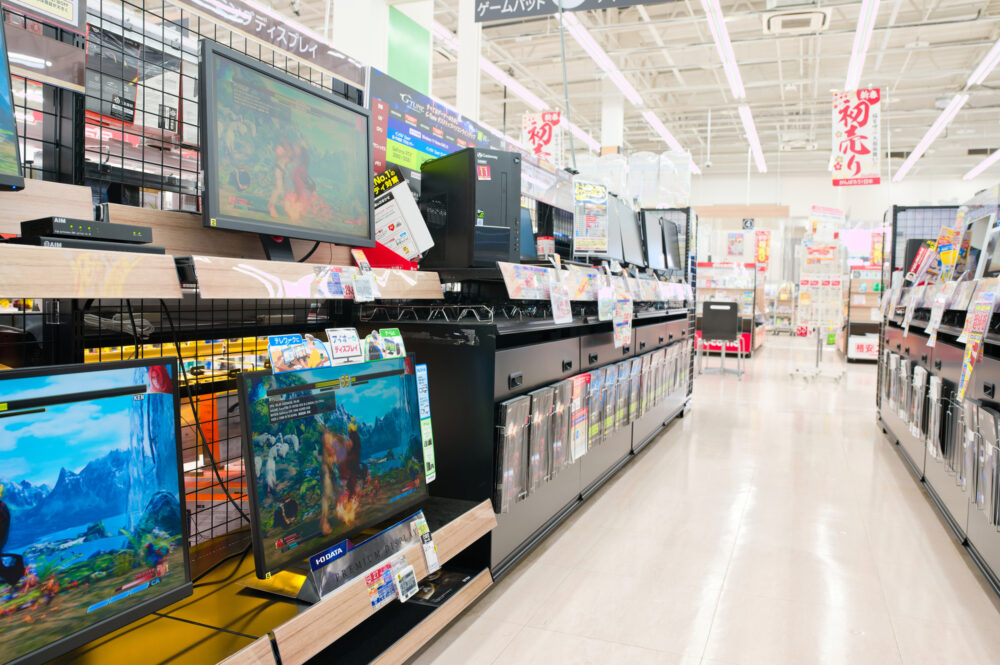 家電量販店のテレビ売り場