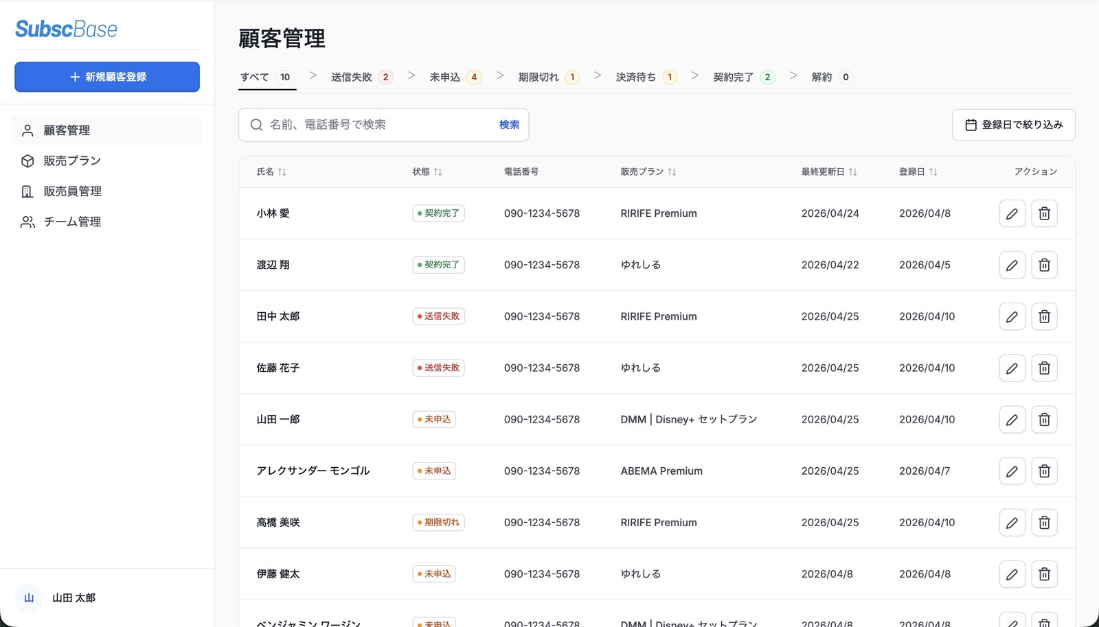 顧客管理