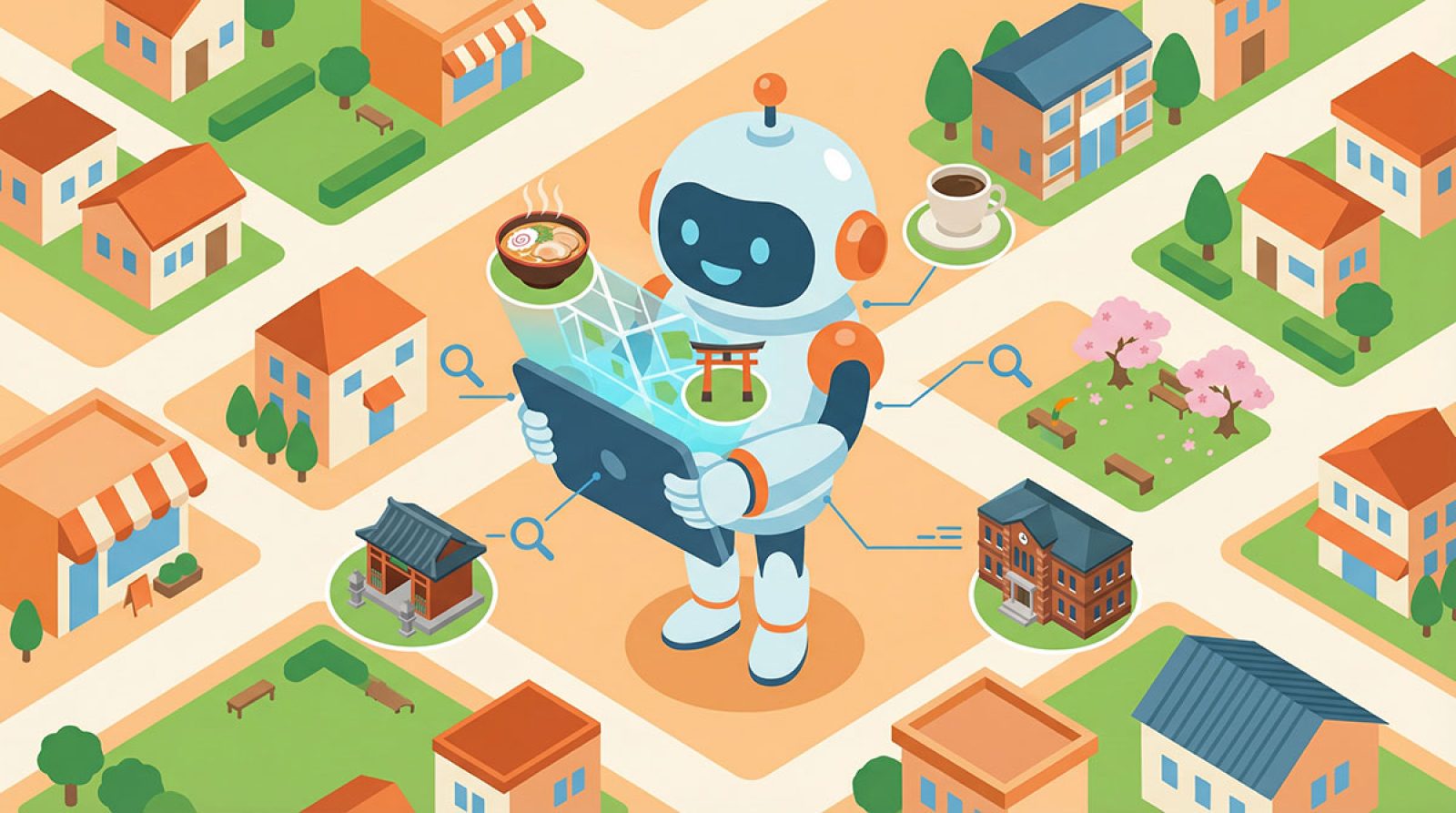 AIに教わる「周辺環境」紹介｜近くの美味しい店や隠れた名所を、AIにリストアップさせる方法をご紹介