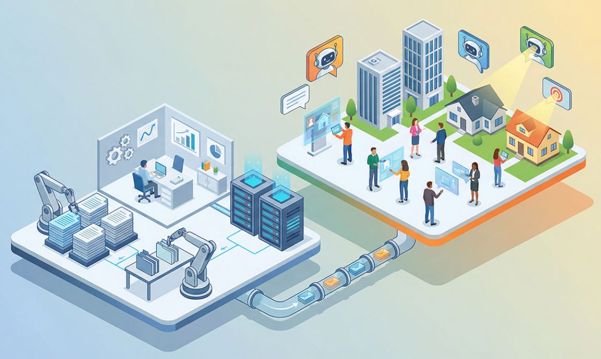 不動産会社のAI導入で失敗しない方法―事務から始めて集客へ広げる3ステップ