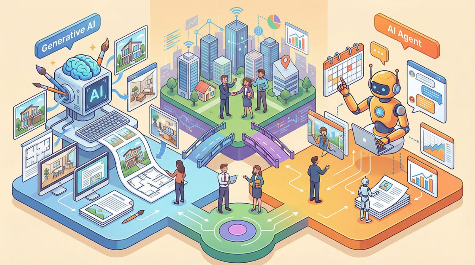 【不動産×AIエージェント】生成AIとAIエージェントの違いから営業での活用方法まで