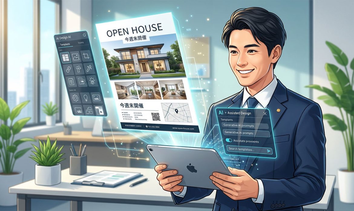不動産チラシをAIで作成する!センス不要でプロ級に仕上げる実践的なステップをご紹介