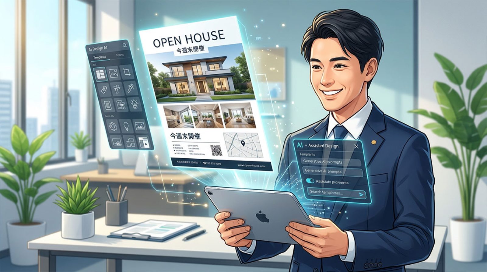 不動産チラシをAIで作成する！センス不要でプロ級に仕上げる実践的なステップをご紹介