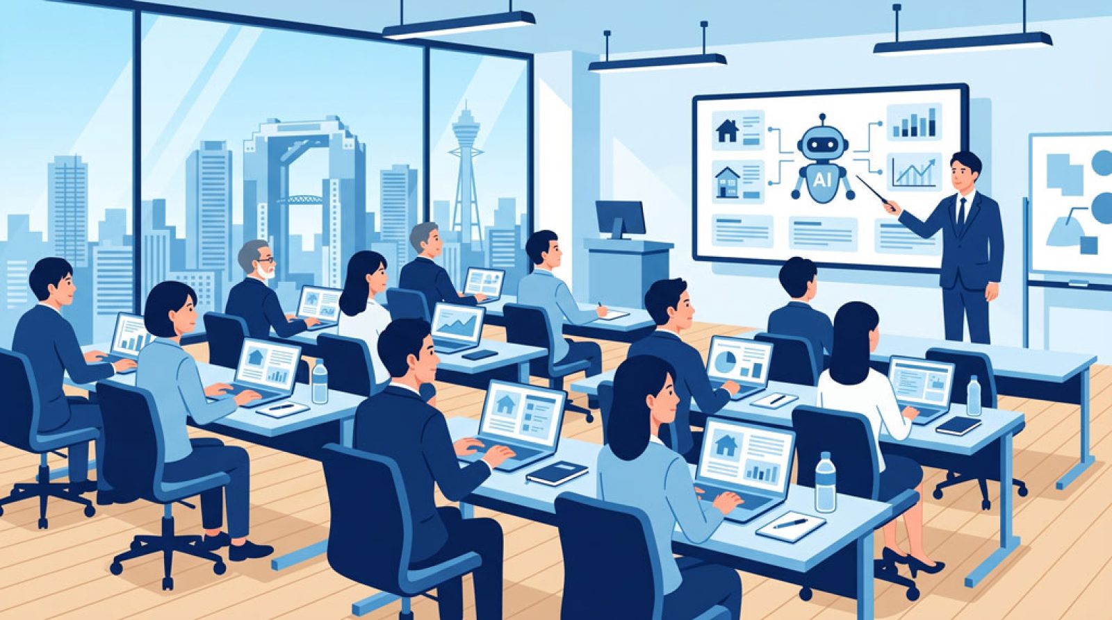 不動産会社の業務にAI研修は必要？｜社内にAIを定着させるための設計と進め方