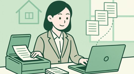 不動産会社の経理をAIで効率化する手順｜電帳法・インボイス対応と「どこまでAI／どこから税理士」