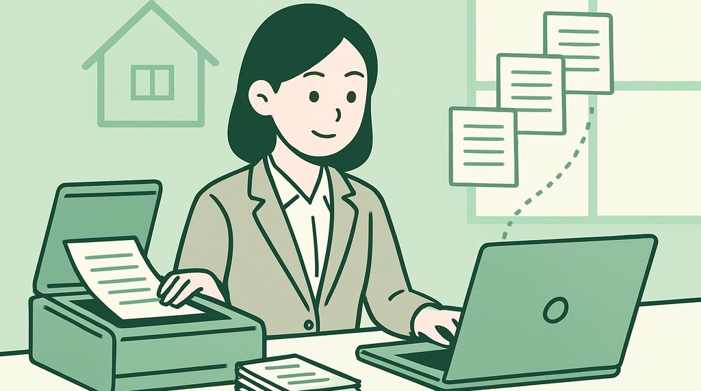 不動産会社の経理をAIで効率化する手順｜電帳法・インボイス対応と「どこまでAI／どこから税理士」