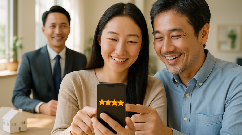 不動産会社の口コミをAIで増やす方法｜Googleレビュー獲得依頼文と返信自動化テンプレート